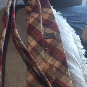 Pendleton Red and Brown Plaid Tie